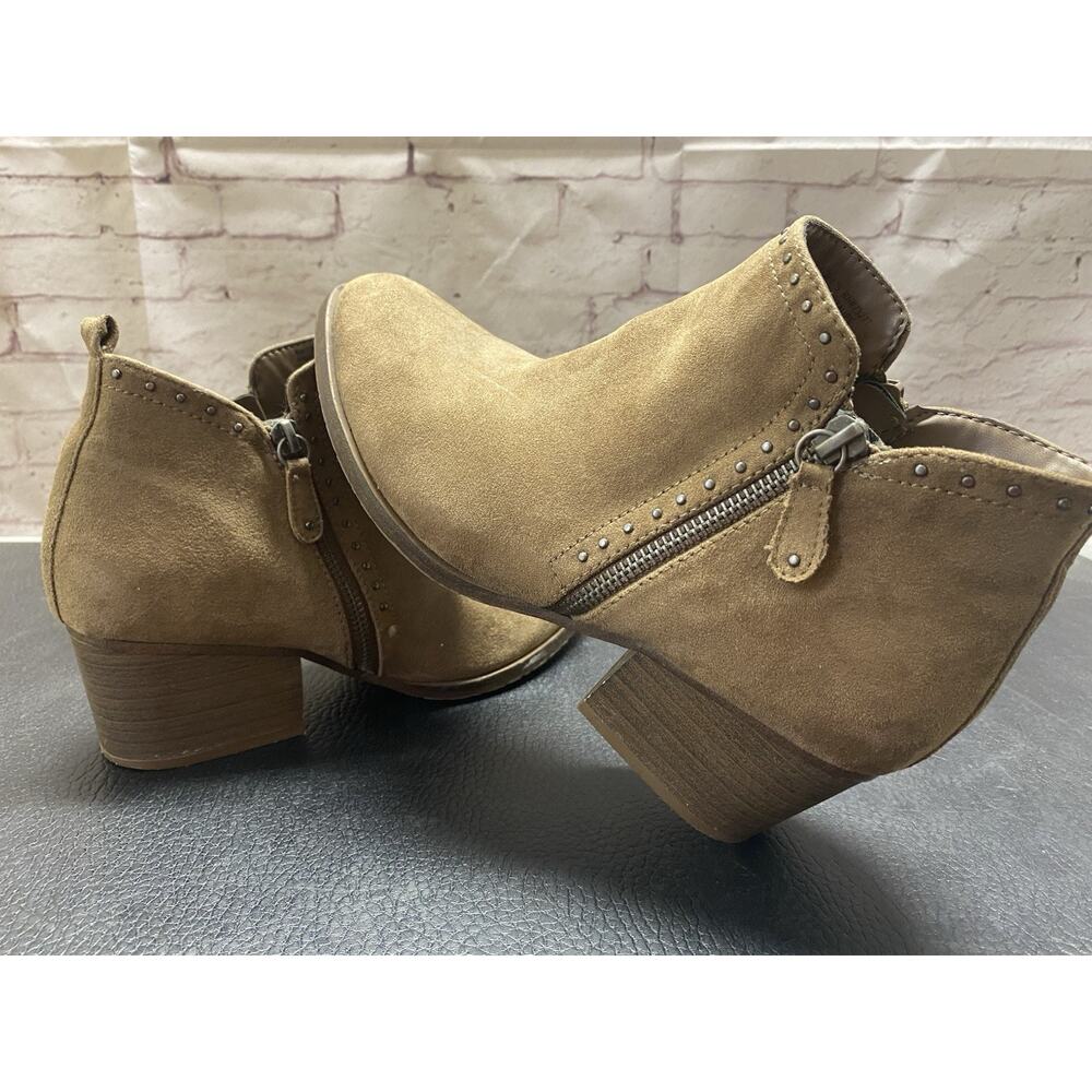 Sonoma Vitalize Ortholite Women's Ankle Boots Sz 8W Studded Taupe Brown